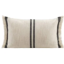 Sierkussen Xavi - off-white/zwart - 30x50 cm