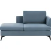 SIEVOZ - Chaise longue - Blauw - Rechtszijdig - Polyester