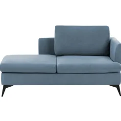 SIEVOZ - Chaise longue - Blauw - Rechtszijdig - Polyester