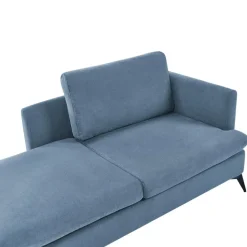 SIEVOZ - Chaise longue - Blauw - Rechtszijdig - Polyester