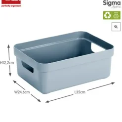Sigma home opbergbox 9L blauw