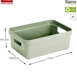 Sigma home opbergbox 9L groen