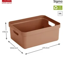 Sigma home opbergbox 24L terra