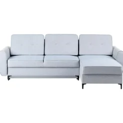 SIMRIS - Hoekslaapbank - Blauw - Linkszijdig - Polyester