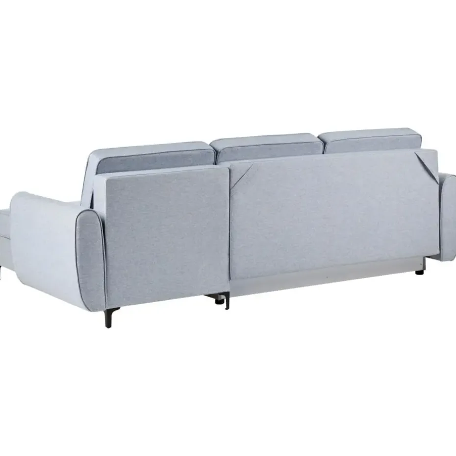 SIMRIS - Hoekslaapbank - Blauw - Linkszijdig - Polyester