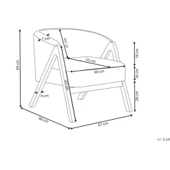 SKEI - Fauteuil - Wit - Bouclé