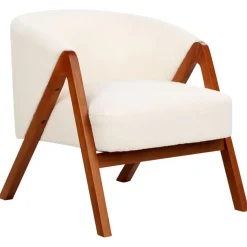 SKEI - Fauteuil - Wit - Bouclé