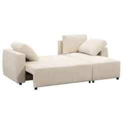 Slaapbank Novara - ecru - 85x230x155 cm