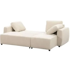 Slaapbank Novara - ecru - 85x230x155 cm