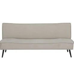 Slaapbank 3-Zits - Beige Stof - Zithoogte 43cm - 181x83x81cm - Mali