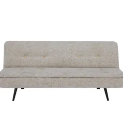 Slaapbank 3-Zits - Beige Stof - Zithoogte 41cm - 179x87x80cm - Olive