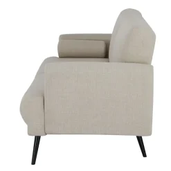 Slaapbank 3-Zits - Beige Stof - Zithoogte 47cm - 209x91x85cm - Jason