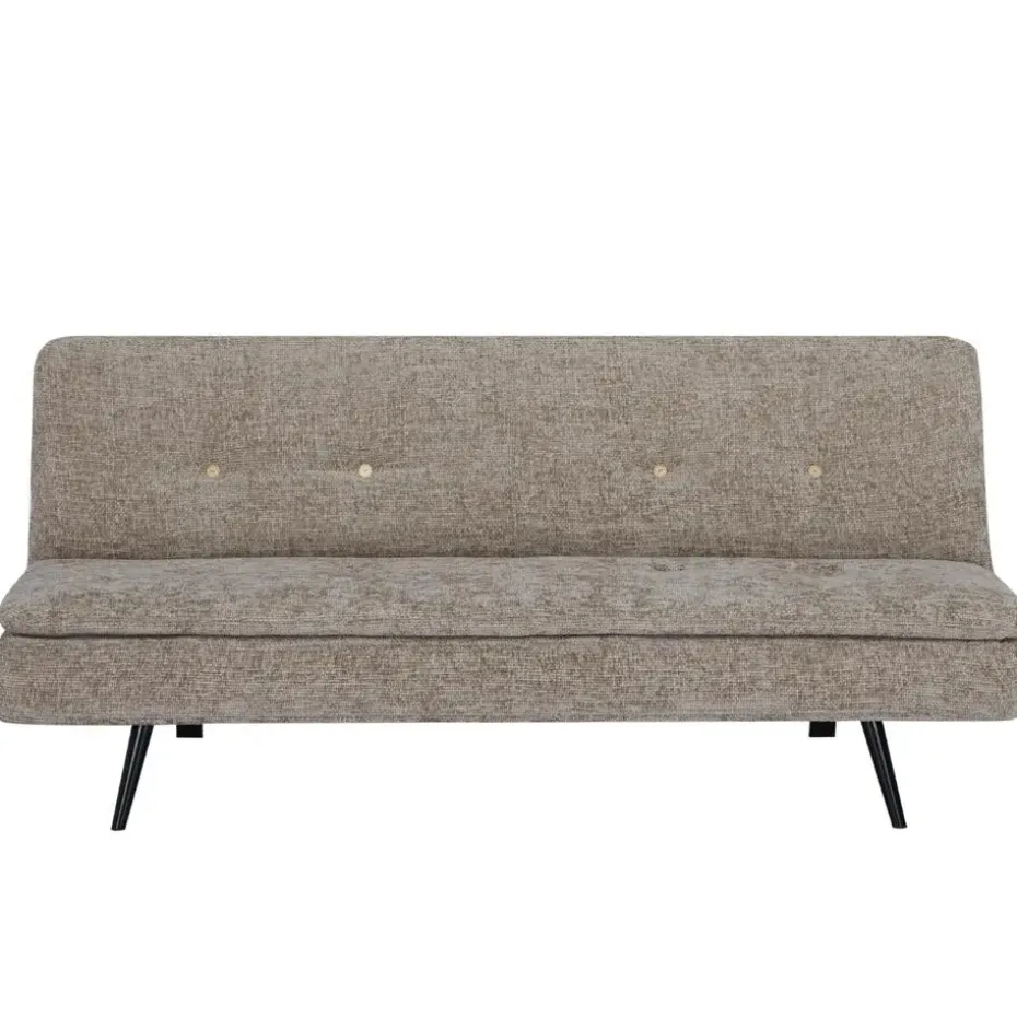 Slaapbank 3-Zits - Taupe Stof - Zithoogte 41cm - 179x87x80cm - Olive