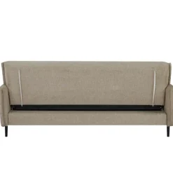 Slaapbank 3-Zits - Taupe Stof - Zithoogte 47cm - 200x85x87cm - Torvi