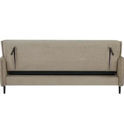 Slaapbank 3-Zits - Taupe Stof - Zithoogte 47cm - 200x85x87cm - Torvi