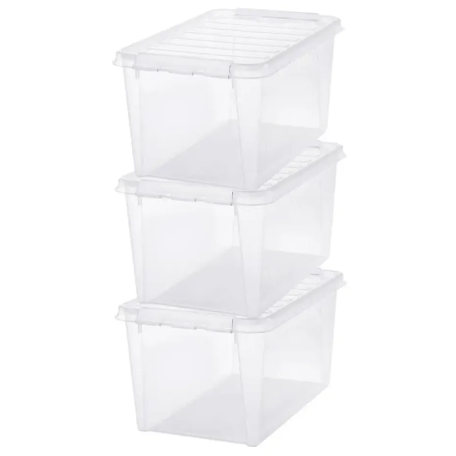 SmartStore Stevige Opbergbox 46L Set van 3 - 59x39x31cm