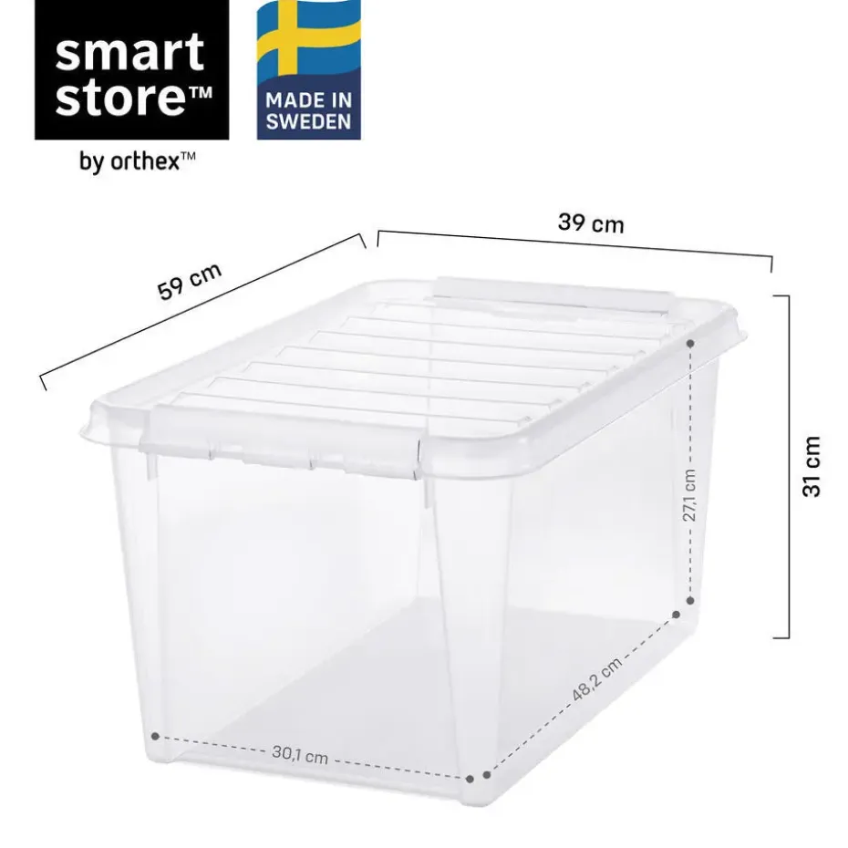 SmartStore Stevige Opbergbox 46L Set van 3 - 59x39x31cm