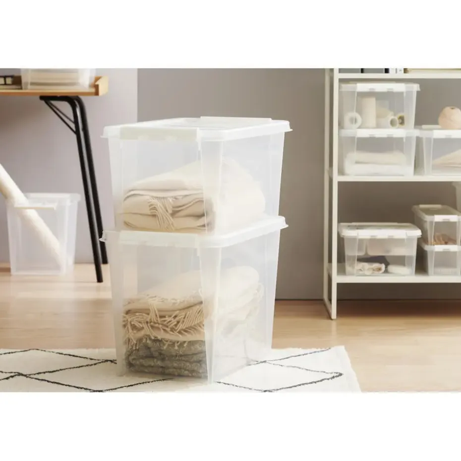 SmartStore Stevige Opbergbox 46L Set van 3 - 59x39x31cm