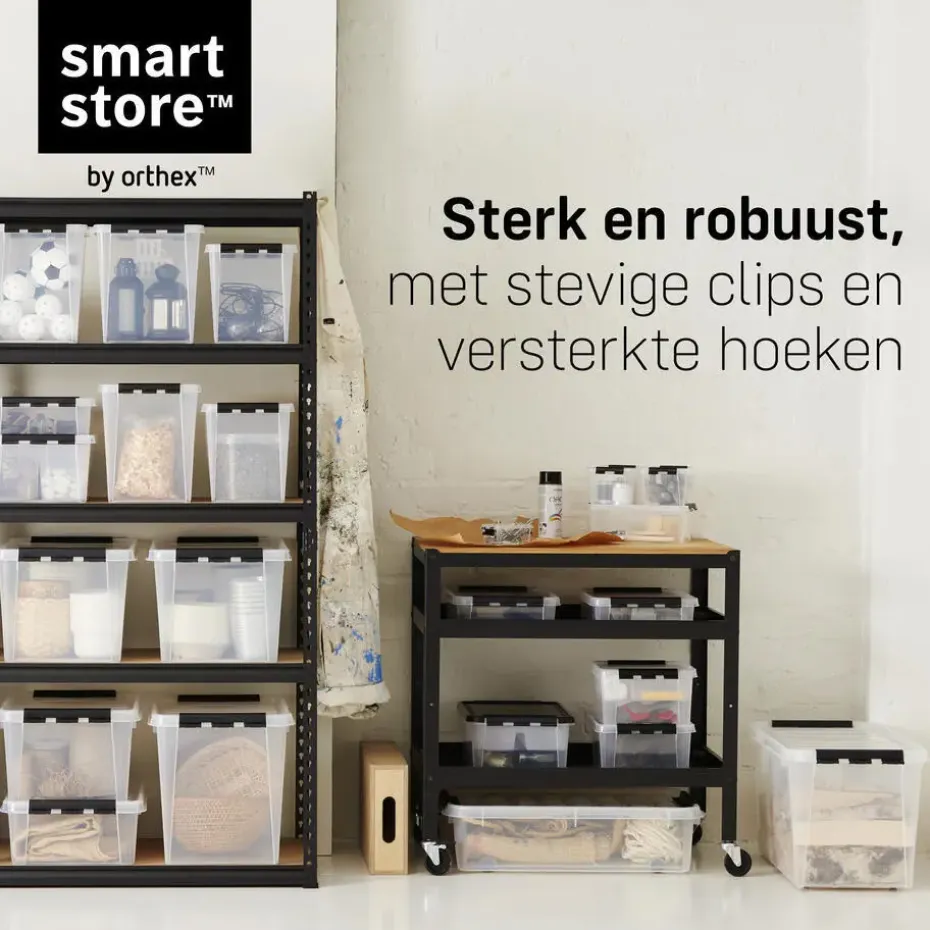 SmartStore Stevige Opbergbox 14L Set van 3 - 40x30x18cm