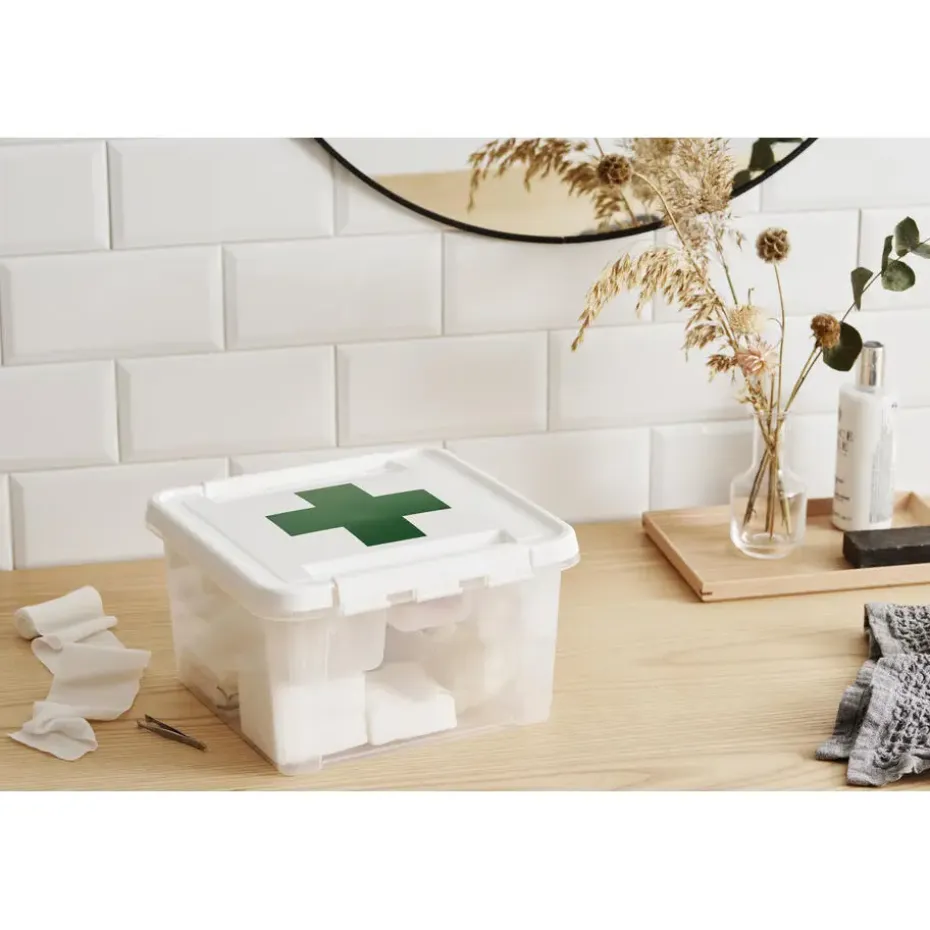 SmartStore Stevige Opbergbox 7L Set van 3 - 28x28x17cm