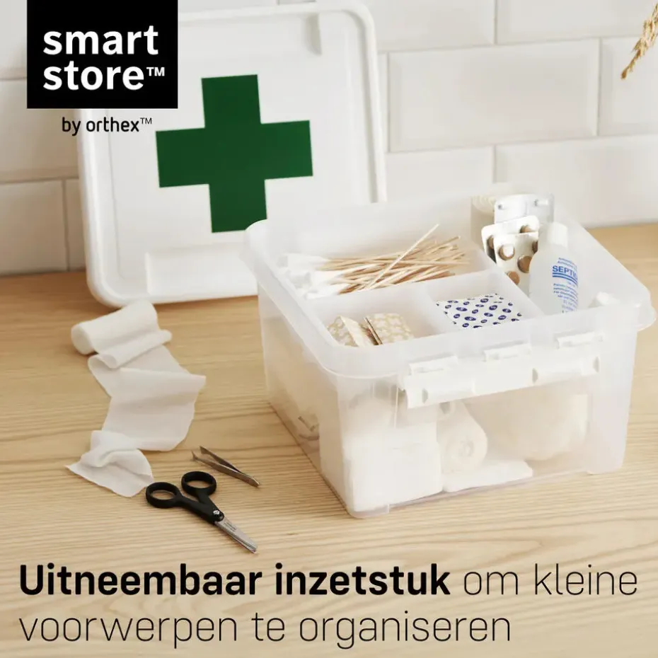 SmartStore Stevige Opbergbox 7L Set van 3 - 28x28x17cm