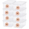 SmartStore Stevige Opbergbox 14L Set van 8 - 40x30x18cm