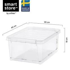 SmartStore Stevige Opbergbox 14L Set van 8 - 40x30x18cm