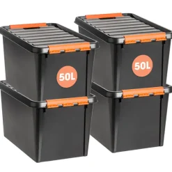 SmartStore Stevige Opbergbox 49L Set van 3 - 59x39x34cm