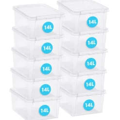 SmartStore Stevige Opbergbox 14L Set van 10 - 40x30x18cm