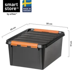 SmartStore Stevige Opbergbox 14L Set van 3 - 40x30x19cm