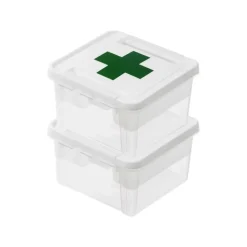 SmartStore Stevige Opbergbox 7L Set van 2 - 28x28x17cm