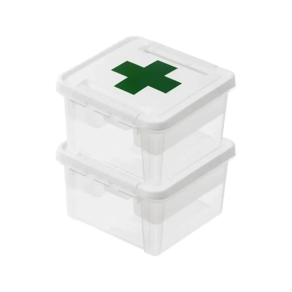 SmartStore Stevige Opbergbox 7L Set van 2 - 28x28x17cm