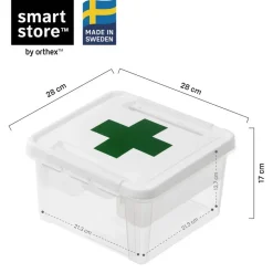 SmartStore Stevige Opbergbox 7L Set van 2 - 28x28x17cm