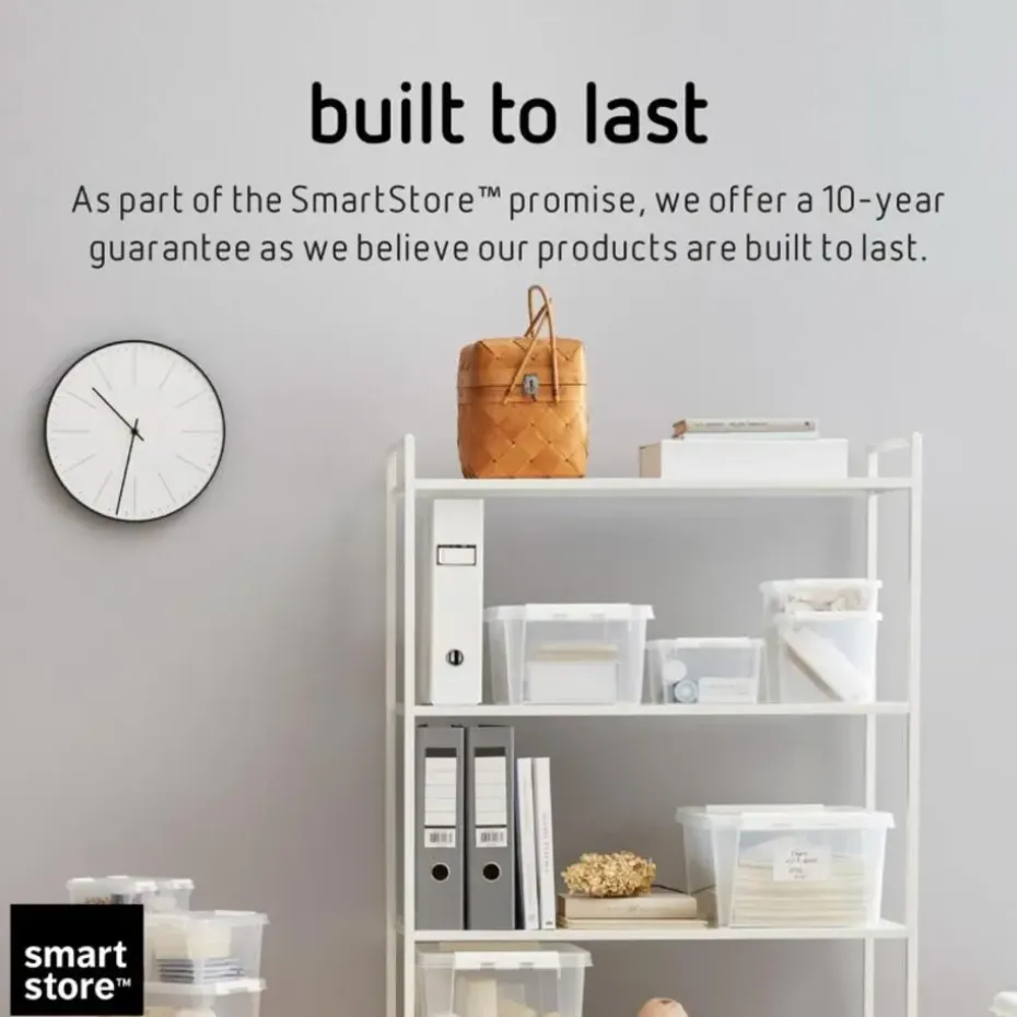 SmartStore Stevige Opbergbox 7L Set van 2 - 28x28x17cm