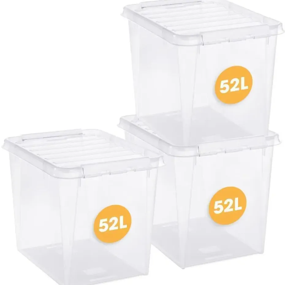 SmartStore Stevige Opbergbox 52L Set van 2 - 50x39x41cm