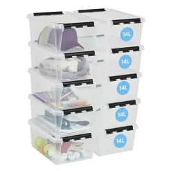 SmartStore Stevige Opbergbox 14L Set van 10 - 40x30x18cm