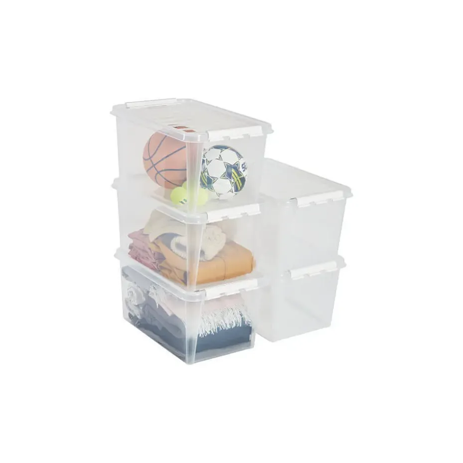 SmartStore Stevige Opbergbox 46L Set van 5 - 59x39x31cm