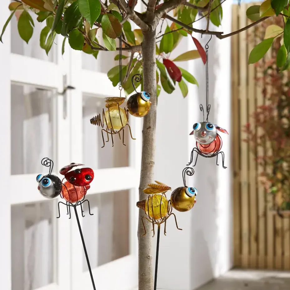 Solar - 1x Bij en 1x Lieveheersbeestje - mix van 2