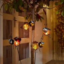 Solar - 1x Bij en 1x Lieveheersbeestje - mix van 2