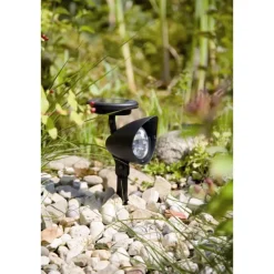 Solar Tuinlampen - Lazise - 2 stuks - Zwart