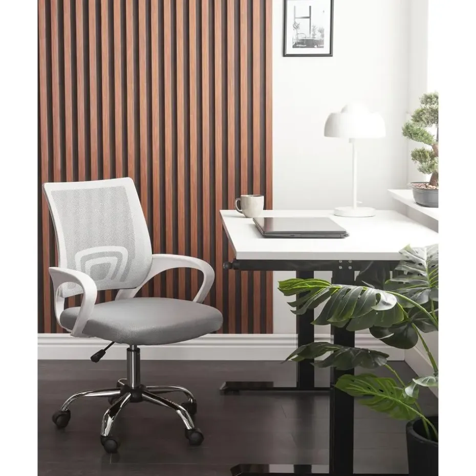 SOLID - Bureaustoel - Grijs - Polyester