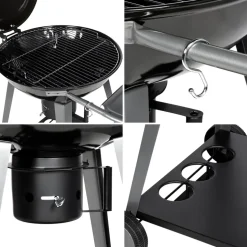 Somagic Barbecue YUTAN - Zwart - Staal