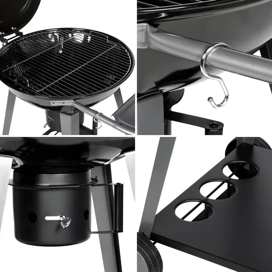 Somagic Barbecue YUTAN - Zwart - Staal