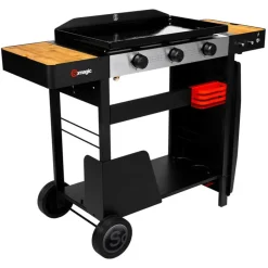 Somagic Plancha - Zwart - 112.5 x 47.5 x 88.5cm