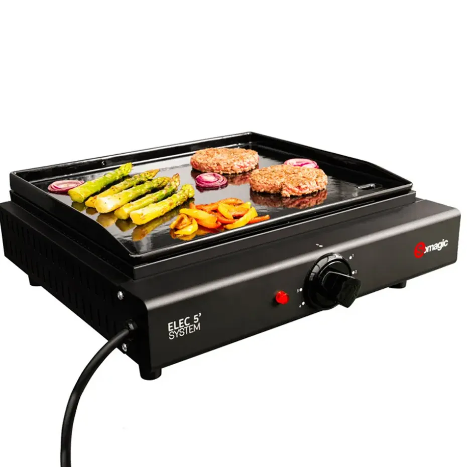 Somagic Plancha OLIANA - Zwart - Staal