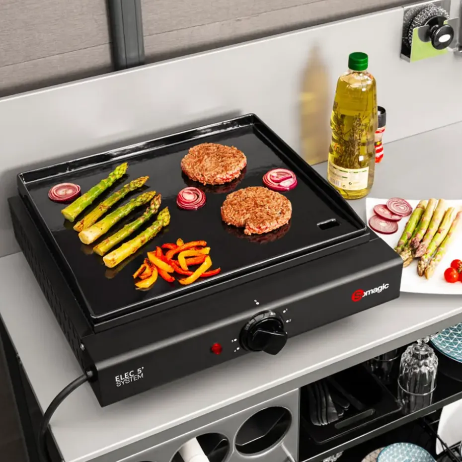 Somagic Plancha OLIANA - Zwart - Staal