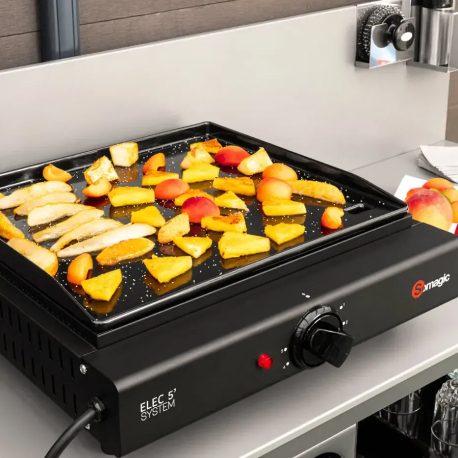 Somagic Plancha OLIANA - Zwart - Staal