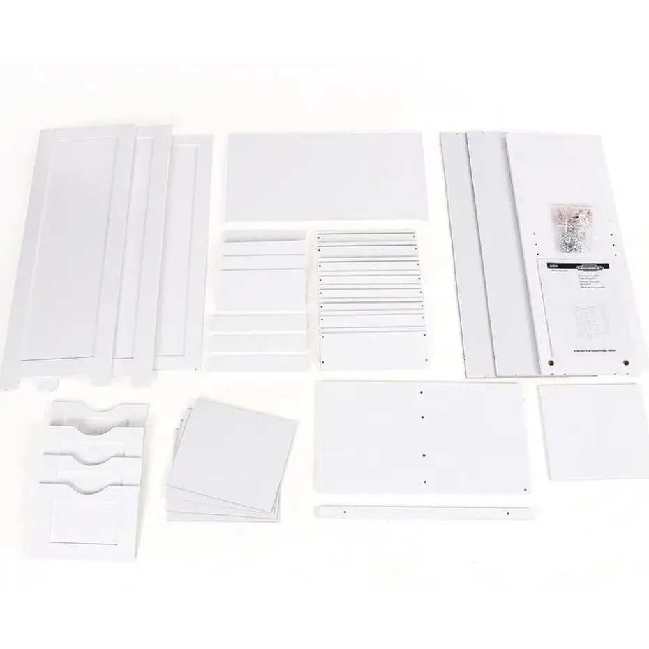 Songmics - Kast met 4 lades en deur - MDF - Wit