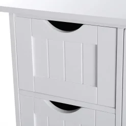 Songmics - Kast met 4 lades en deur - MDF - Wit