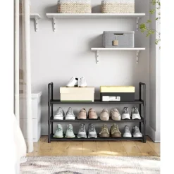 Songmics Schoenenrek Pedri - 92 x 30,5 x 55 cm - Zwart